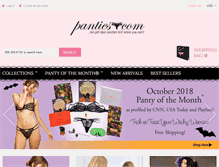 Tablet Screenshot of panties.com